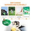 SKIPDAWG Interactive Squeaky Dog Ball, Light Up Dog Ball Glow in Dark, Floating Dog Toy Ball Durable TPR Light Weight, Bouncy Dog Tennis Ball for Dogs Size 2.5 Inches, 1 Pack