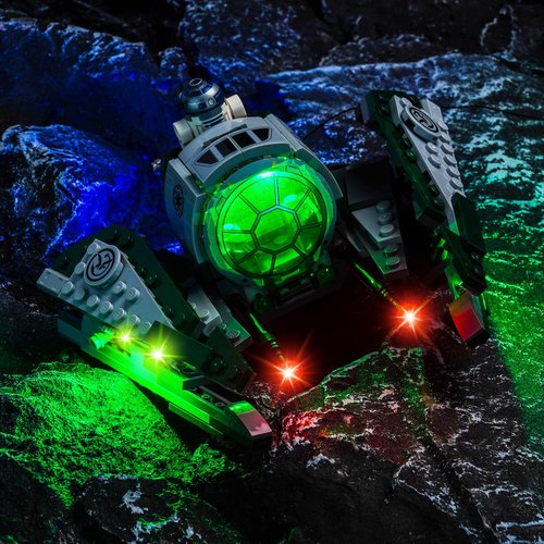 Brickshining LED Lighting Compatible with Lego Yoda's Jedi Starfighter 75360, Light Kit Compatible with Lego 75360, Giving Light to Model, NOT Included The Model SetCustomized Version