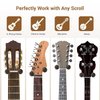 Ohuhu Guitar Wall Mount Hanger: 2-Pack Rotatable Hardwood Guitar Hangers with Screws-Adjustable Stopper Guitar Mount Hook Holder Stand for Ukulele Bass Electric Acoustic Guitar Banjo Mandolin-Wood