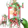 Bonka Bird Toys Christmas Xmas Santa Claus Reindeer Snowman Small Medium Chew Forage Shred Festive Holiday Season Cockatiel Parakeet Conure and Similar (2412 Santa Claus)