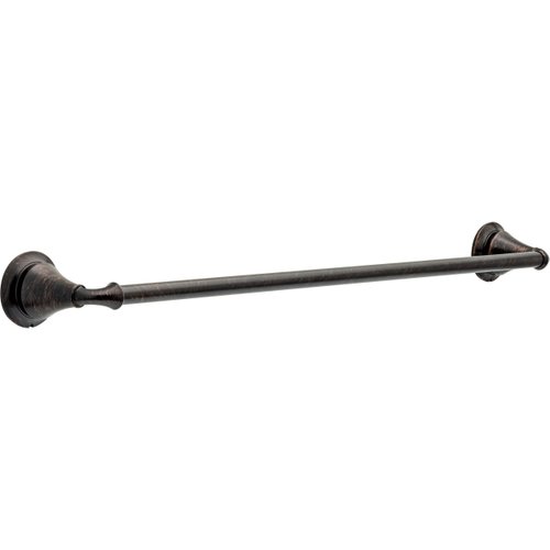 DELTA FAUCET 79424-RB Linden 24 in. Wall Mount Towel Bar Bath Hardware Accessory in Venetian Bronze