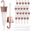 COSIDEA EMPTY 20pcs Umbrella shaped lip gloss tube 5ml, Cute lipgloss tubes containers with wand cosmetic packing container