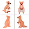 Larcele Animal Series Micro Building Blocks Animal Set, DIY Mini 3D Building Toy Bricks,899 Pieces KLJM-07 (Kangaroo)