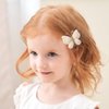 Baby Girl Hair Bow Clips Barrettes, 6 Pcs Butterfly Clips Hair Accessories for Infants Toddlers Baby TKids Fine Hair