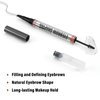 Boobeen 2-in-1 Eyebrow Pen and Clear Brow Gel, Microblading Eyebrow Pencil and Clear Brow & Lash Mascara, Eye Brow Shaping and Defining kit for Natural Looking