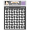 CrafTreat Geometric Stencils for Painting on Wood, Wall, Tile, Canvas, Paper, Fabric and Floor - Houndstooth Stencil - 6x6 Inches - Reusable DIY Art and Craft Stencils - Houndstooth Stencils