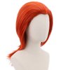 PARTY ZONE Long Orange Cosplay Wig-Women Synthetic Straight Role Play Hair Anime Wigs for Party Halloween Costume Wig