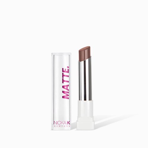 Nicka K Matte Lipstick, Vibrant Matte Colors, Matte Finish, Long Lasting Matte Lipstick, Lip Makeup, Non-drying lipstick Espresso LSMT09