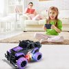 Tcvents Remote Control Car, Girls Off Road Rc Car 1:20 Scale Remote Control Truck Car Toys for Kids Age 3-5, Rc Truck Racing Car Vehicles with 3 Color Lights for Kids 5-7 8-12 Birthday Gift, Purple