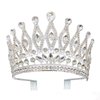 Silver Crystal Tiara Crowns Rhinestone Crown with Combs for Women and Girls Crystal Queen Headbands Princess Headpieces Wedding Hair Accessories Bride Rhinestone for Pageant Birthday Prom