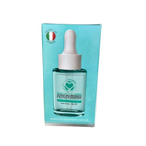 Setablu Eye and Lip Serum with Hyaluronic Acid and Almond Oil for Dry Skin 30 ml (Fl Oz 1.0) 1 unit - Made in Italy [italian import].