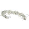 SAMKY Pearl Rhinestone Crystal Satin Communion Flower Wreath Headband T1303