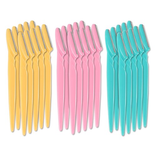 Eyebrow Razor, 40pcs Face Razor for Women, Facial Hair Remover and Shaver with Protective Cover, Safe Dermaplaning Tool for Face