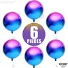 KatchOn, Purple Galaxy Balloons - 22 Inch, Pack of 6 | Iridescent Balloons, Round 4D Metallic Balloons for Galaxy Birthday Party Decorations | Purple and Blue Balloons for Galaxy Party Decorations