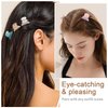 Mistofu 12Pcs Small Hair Claw Clips - Mini Hair Claw Clips for Girls and Women-Stylish Thin Hair Accessories Classic Hair Clips for Easy Styling-small butterfly (small hair clips1)