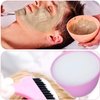 Hulless 3.3 Inch Silicone Facial Mask Mixing Bowl for Facial Mask, Mud Mask and Other Skincare Products Medium Multi colored 5 Pcs.