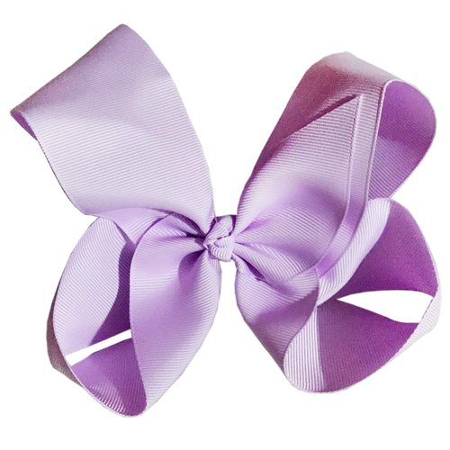 Hair Clips Boutique Hair Bows Alligator Clip for Women Girl Hairpin 6 Inch TSFJ02 (Light Purple)