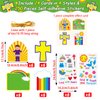 Chiazllta 24 Pcs Armor of God DIY Craft Kit Religious Sunday School VBS Easter Christian Craft Kits for Kids,Bible Sticker Hanging Ornament School Supplies for Preschool Classroom DIY Activities