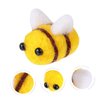 50 pcs Felt Bees Decorations Craft Accessories Clothes Hats Party Favors Home Decor