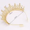 Didder Crowns for Women Rhinestone Crown Tiara, Tiaras and Crowns for Women, Tiaras for Girls Gold Crown for Girls Elegant Princess Crown Tiara with Combs Wedding Bridal Tiara Birthday Prom Party