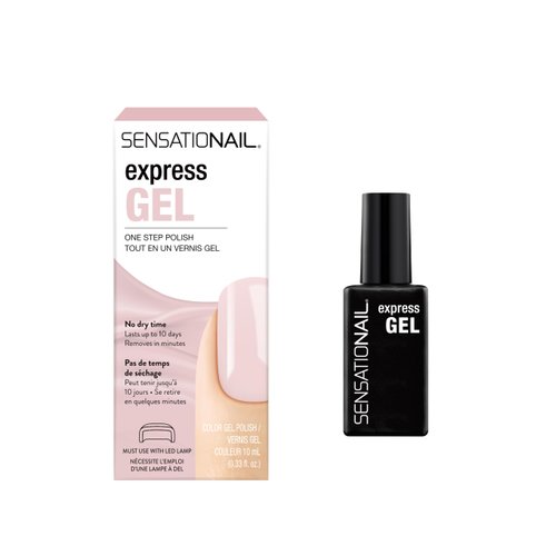 Sensationail Express Gel Nail Polish - At Home Gel Quick-Cure Polish - Glossy, Long-Lasting, No D...