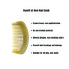 TAMAWIRE Natural Buffalo Horn Comb, Hair Comb, Anti Static Horn Comb, Beard Comb, Horn Fine Tooth Comb, Gift For Men Women Mom Wife Daughter, Birth Day (Style D)