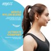 HOYOLS Soft Thick Seamless Soft Hair Ties, Ponytail Scrunchies Head Bands No Damage Crease for Women Girls Kids Ponytail Holder 100 Pieces (Brunette Brown Set)
