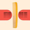 Styling Gear SG304 XL Wide Teeth Comb For Woman Styling Hair Comb, Barbers And Stylists Hair Clipper Comb. 1 Piece (Orange)