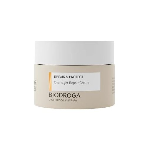 Biodroga Bioscience Institute Repair & Protect Overnight Repair Cream Night Cream 50 ml - Anti-Age Moisturiser for Firm Skin, Line Reduction & Energy Boost with Black Forest Complex
