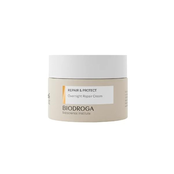 Biodroga Bioscience Institute Repair & Protect Overnight Repair Cream Night Cream 50 ml - Anti-Age Moisturiser for Firm Skin, Line Reduction & Energy Boost with Black Forest Complex