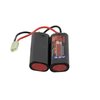 Tenergy Airsoft Battery 9.6V NiMH Nunchuck Battery with Mini Tamiya Connector High Capacity 2000mAh Battery Pack for Airsoft Guns
