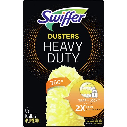 Swiffer® 360° Duster Refills, Yellow, 6 Refills Per Box, Carton Of 4 Boxes