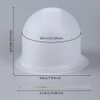 MILANGE Pre-punched Highlight Cap Sets (White and Purple) - Open Holes Reusable Silicone Hair Dye Caps with Hook for Professional Tipping and Home Salon Use