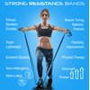 Resistance Bands Set. 5 Pack Non-Latex Physical Therapy, Professional Elastic Band. Perfect for Home Exercise, Workout, Strength Training, Yoga, Pilates, Rehab or Gym Leg Upper, Lower Body
