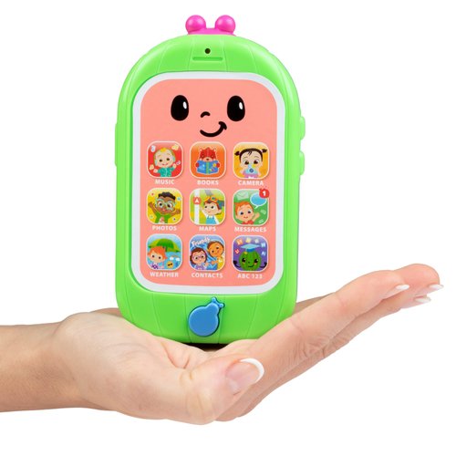 CoComelon Musical Smart Cell Phone - Interactive Tech Learning Toy w/ Lights, Sounds & Music - Officially Licensed - Easter Basket Stuffer Gift for Toddlers, Preschoolers, Boys, Girls, Kids - Age 2+