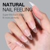 AILLSA Almond Full Cover Nail Tips Upgraded Matte Prefiled Soft Gel Nail Tips False Gelly Press on Nail Tips Medium Almond Shaped Nails for Nail Extensions DIY Holiday Gift (240Pcs 10 Sizes)