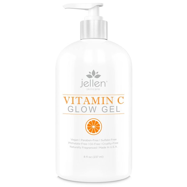 Jellen® Conductive Vitamin-C Facial Gel For Microcurrent, Ultrasonic, Galvanic and Radio Frequency Facial Treatment (8 Fl Oz)