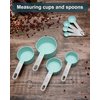 Measuring Cups and Spoons Set of 8 Pieces, nesting measuring cups for Measuring Dry or Liquid Ingredients, Stainless Steel Handle, Kitchen Gadgets for Cooking & Baking