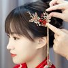 Lurrose Japanese Hairpins Butterfly Tassel Kimono Kanzashi Bobby Pins Hair Clip Hair Ornament Accessory for Traditional Clothes Kimono Decoration