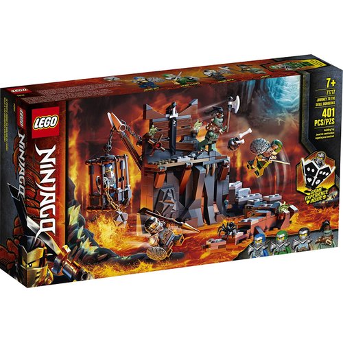 LEGO NINJAGO Journey to The Skull Dungeons 71717 Ninja Playset Building Toy for Kids Featuring Ninja Action Figures (401 Pieces)