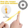 Sumind 30 Pcs Flying Chicken Slingshot, Rubber Chicken Finger Slingshot Stretchy Chicken Shooter Slingshot Turkey Chicken Gun for Christmas Party Favors Gift Goodie Bag Stuffers(Turkey,Yellow, Red)