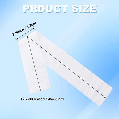 Merkaunis 200 Pieces Disposable Spa Facial Headbands Individual Wrapped Elastic Makeup Headband with Adjustable Stretch Non-Woven Soft Skin Care Hair Band with Convenient Closure for Women