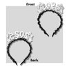 2025 Happy New Year Headband, Glitter Headwear Party Decorations, One Size Fits Most (2025)