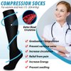 BLUEENJOY Copper Compression Socks for Women & Men (6 pairs) - Best Support for Nurses, Running, Hiking, Recovery