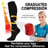 Aoliks Black Compression Socks for Women & Men 15-20 mmHg - Best Support for Nurses,Running,Hiking(L/XL)