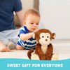 IKASA Monkey Stuffed Animals Plush Toys,12.5" Cute Plushie Soft Cuddly Plushy Fluffy Toy,Gifts for Family Kids Children Girls Boys