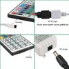 GALYGG 24 Key IR Remote Controller Wireless, Rectifier Control Box, DC 12V 2A Power Supply Plug Adapter for 2835 3528 5050 RGB LED Strip Lights Flexible Tape Lighting