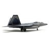 ZEZEFUFU 1:100 US F22 Raptor Stealth Fighter Model Fighter Attack Plane Military Model with Display Stand