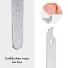8 Packs Diamond Nail File Stainless Steel Double Sided Nail File Metal File Buffer Fingernails Toenails Manicure Files Manicure Pedicure Tools for Salon and Home, 8 Inches