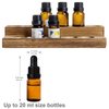 MyGift 2-Tier Tabletop Burnt Wood Essential Oil Display Stand, Cosmetic Organizer Rack, Holds 11 (20ml) Bottles